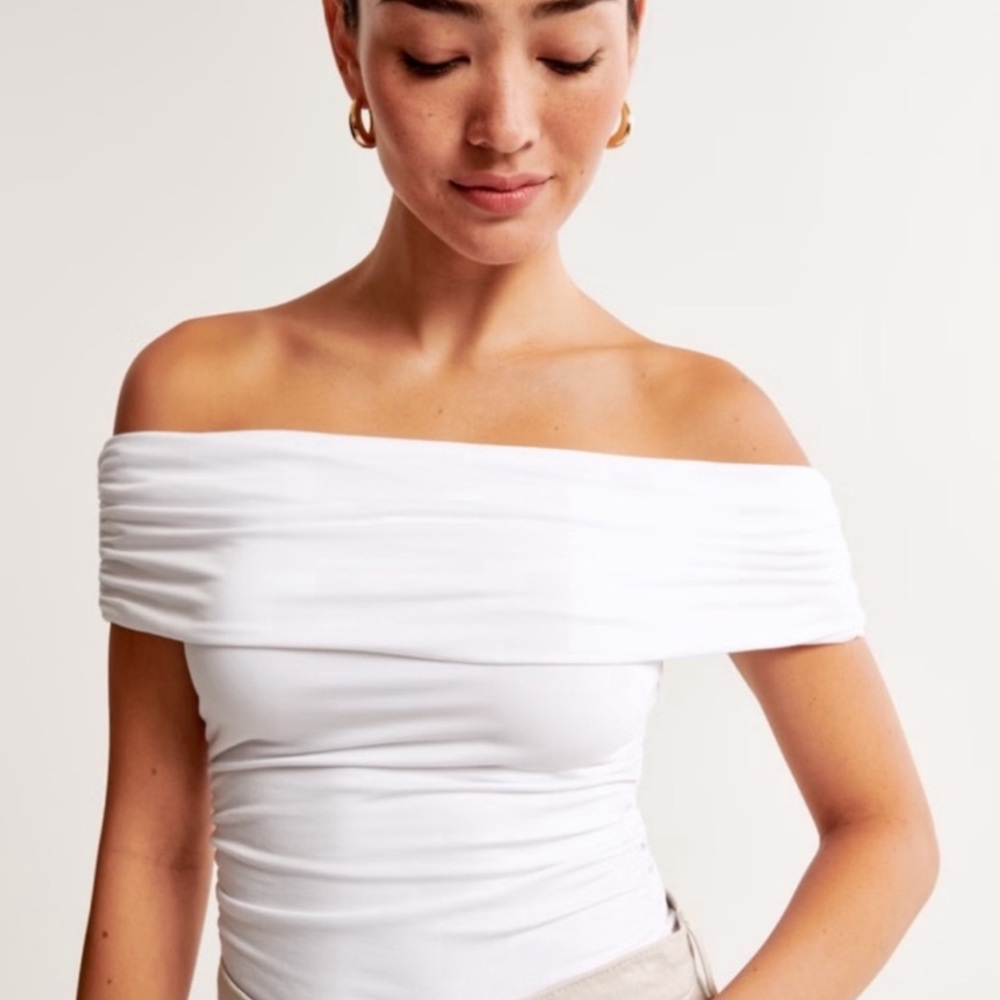 Abercrombie Off-Shoulder White Top